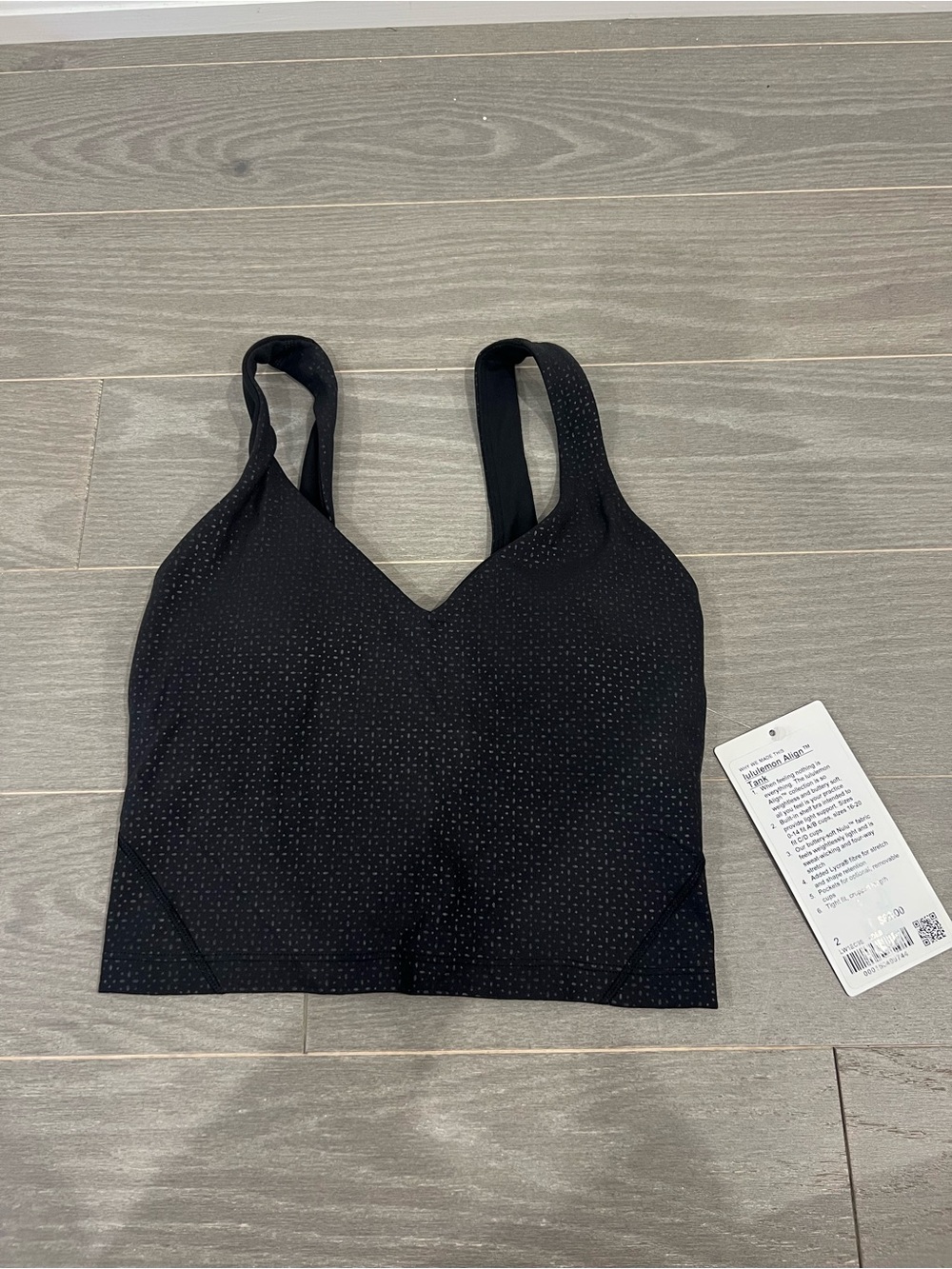 lululemon athletica Black Longline Seamless Sports Bralette